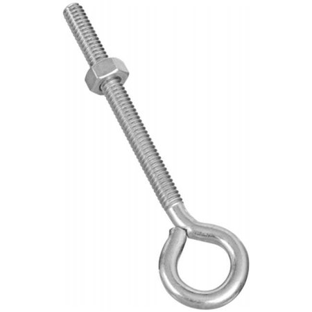 STANLEY Stanley Hardware .25in. X 4in. Eye Bolt With Nuts Assembled  221127 - Pack of 20 221127